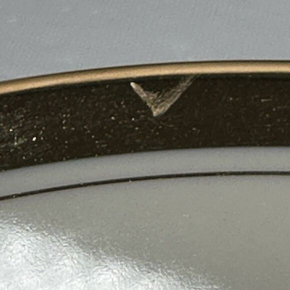 Vintage Art Of Chokin Plate 24k Rims “Early Spring Plum & Nightingale” Bird 10" - Picture 6 of 11